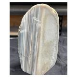 Multi color quartz geode