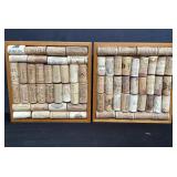 Custom made cherry wood frame with mahogany pegs