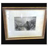 Vintage framed J.M.W. Turner engraved art