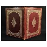 Vintage Italian leather folio picture frame