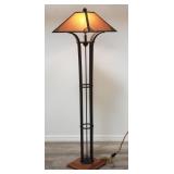 Arts & crafts-style floor lamp