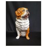 Ceramic bulldog made in Italy