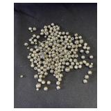group of vintage silver beads
