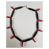 18kt yellow gold jade necklace metro politan