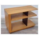Brown Saltman 3-tier end table