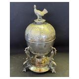 Vintage silver plated egg warmer
