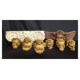 Box wood and composite wall decorations