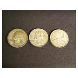 Group of 1943 & 1954 quarters and one 1960