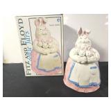 Fitz and Floyd vintage mother rabbit cookie jar