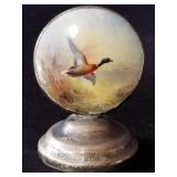 Sterling silver weighted place holder with