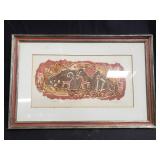 Painting on paper signed