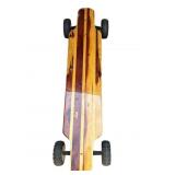 Wood longboard skateboard