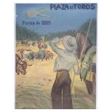 "Plaza De Toros" large oil painting on canvas