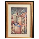 Framed Paolo Grimaldi fantasy architecture