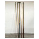 Group of pool cues LT