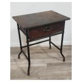 Vintage industrial typewriter table, Made in USA