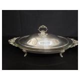 Silver plate serving dish