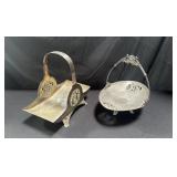 Pair of vintage wedding fruit basket