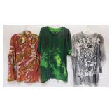 Vintage group of t-shirts and button up marked