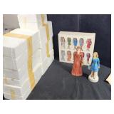 19 Ceramic vintage Avon lady figurines