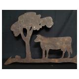 Figural iron weathervane