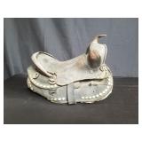 Vintage leather saddle