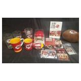 Group of Kansas City Chiefs items, football