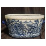 Asian decorative handpainted porcelain planter