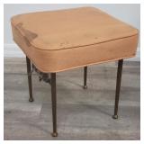 Vintage upholstered ottoman