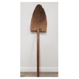 Antique primitive wood shovel