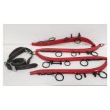 Group of metal yoke collars