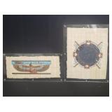 Pair of paintings on papyrus paper