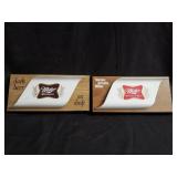 Pair of Miller beer wall signs