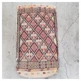Vintage hand made prayer rug