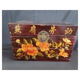 Vintage hand painted Asian chest