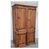 Pine media cabinet