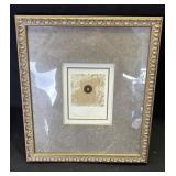 Framed Signed Chinese coin