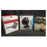 Box of heated throw blanket, vornado air