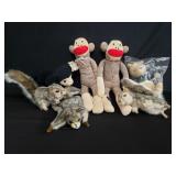 Box of various plush