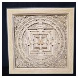 Stereowood Kalachakra mandala multi - layer wall