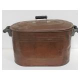 Vintage copper boiler tub