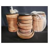 Group of 3 leather belt rolls