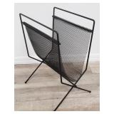 Metal perforated magazine rack