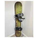 Gnu Park Pickle snowboard with Burton bindings