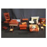 Collection of miniature furniture box lot