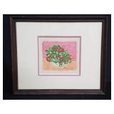 Pencil signed oil on paper