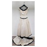 Vintage cream dress marked Vera Wang