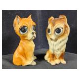Vintage Rossini Japan porcelain google-eye dogs