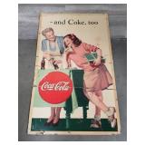 Vintage Coca Cola advertisement poster