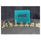 1996 Pewter Coca-Cola 7-piece train set
